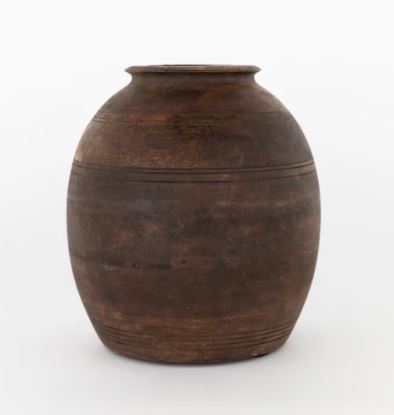 Aged Wood Vase