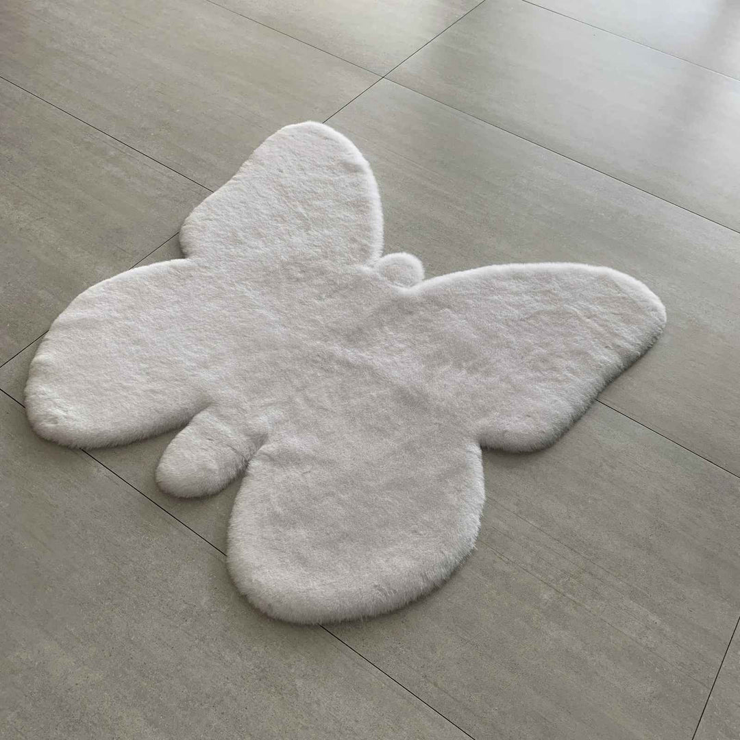 Aleen Butterfly Shag Area Rug-36"x36"