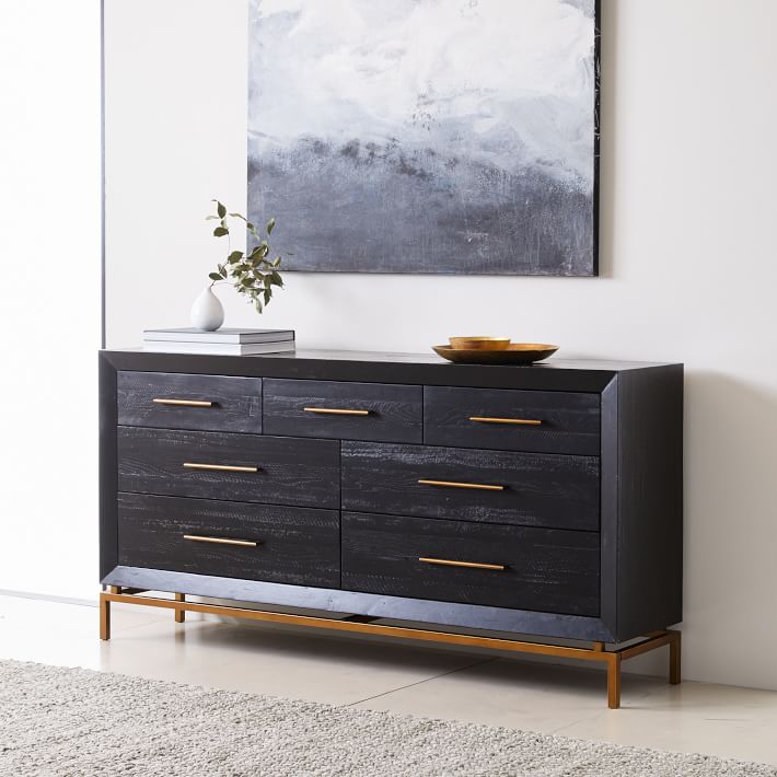ALEXA BURNISHED DRAWER DRESSER