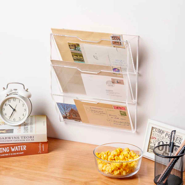 Elmo Acrylic Wall Organizer with Mail Storage