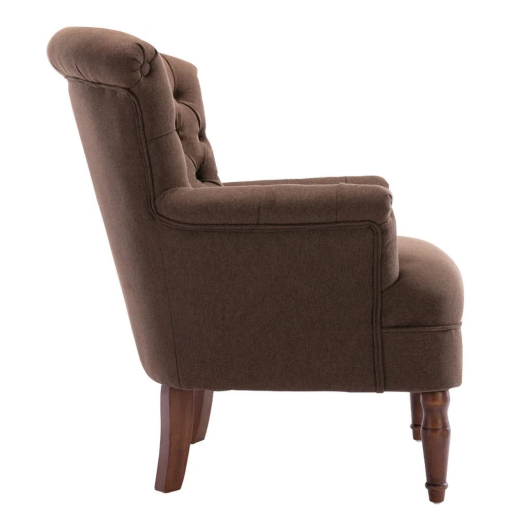 Upholstered Armchair Brown