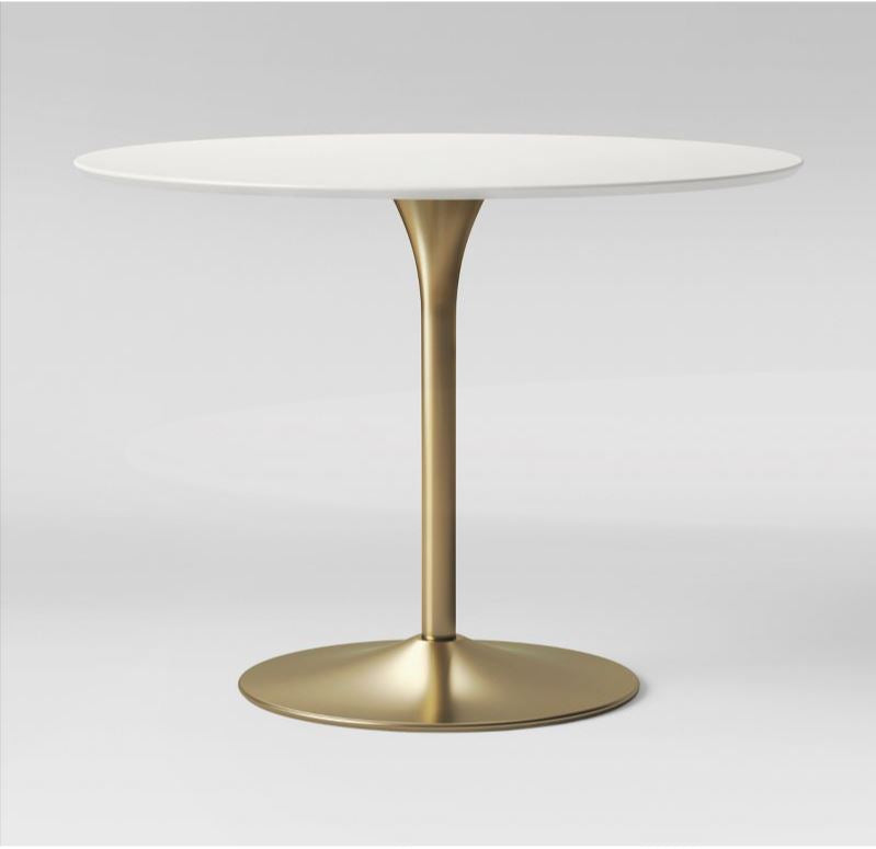 Braniff Round Dining Table Metal Base