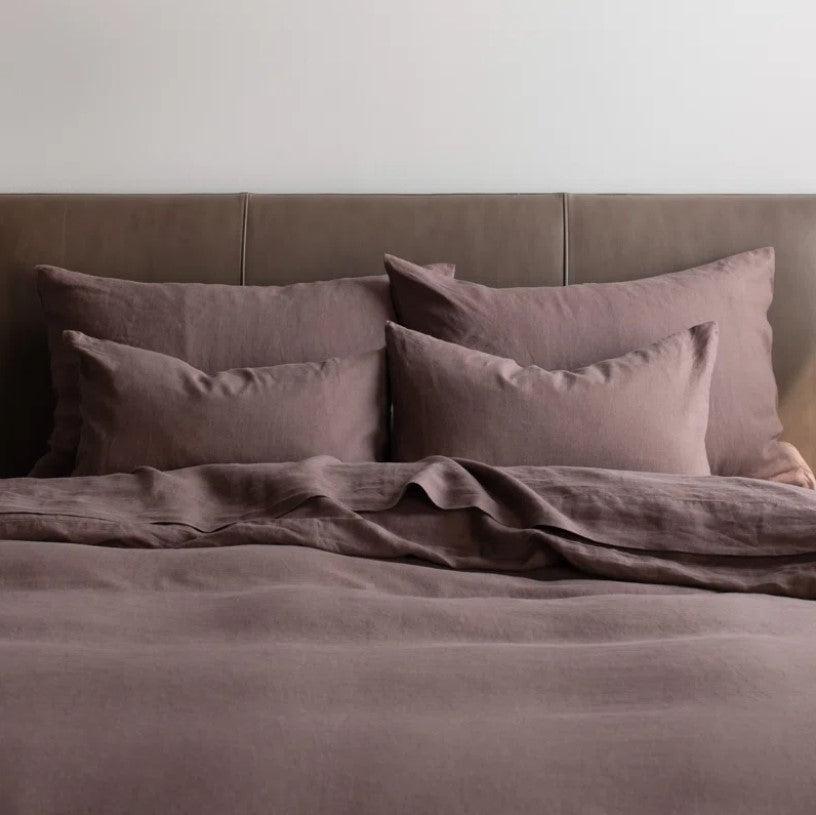 French Linen Duvet Cover_Clove