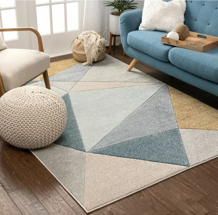 Ruby Geometric Area Rug-7'10"x9'10"