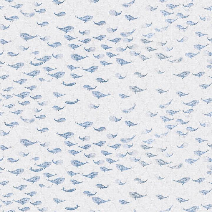 Watercolor Whale Changing Pad Cover