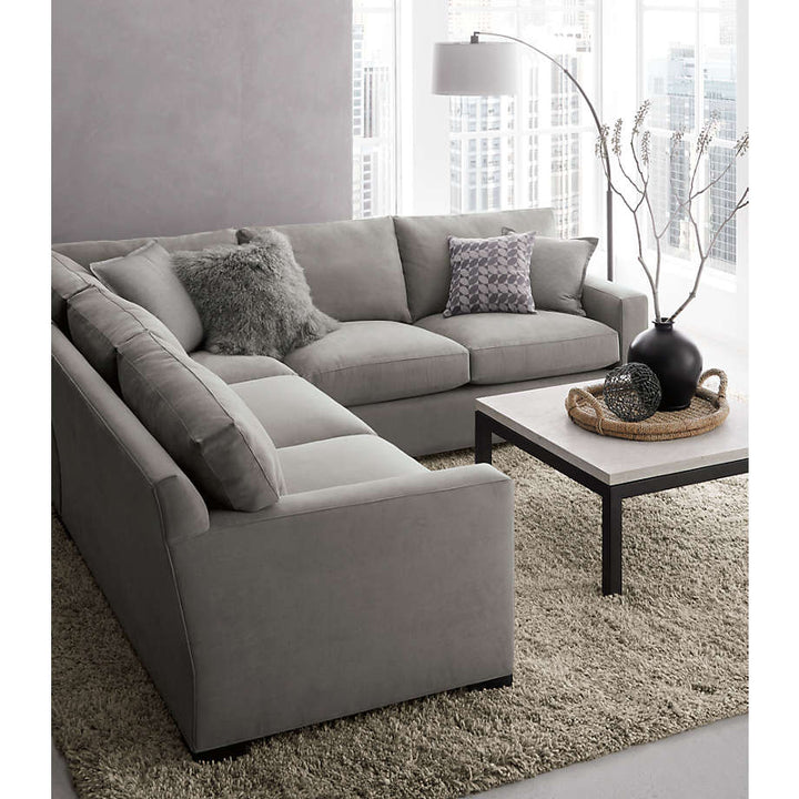 Dexter Arc Floor Lamp with White Shade