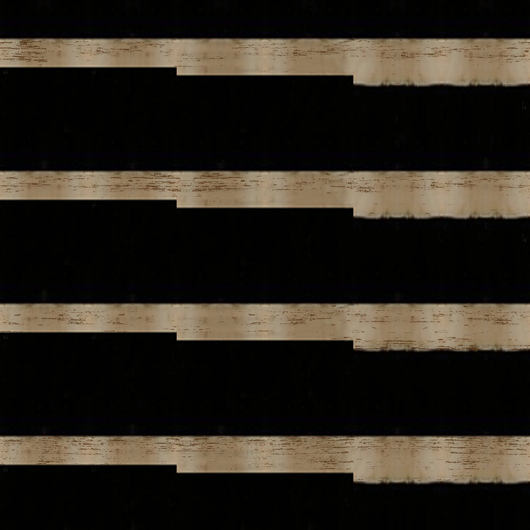 CRISTO BLACK AND WHITE STRIPED VASE