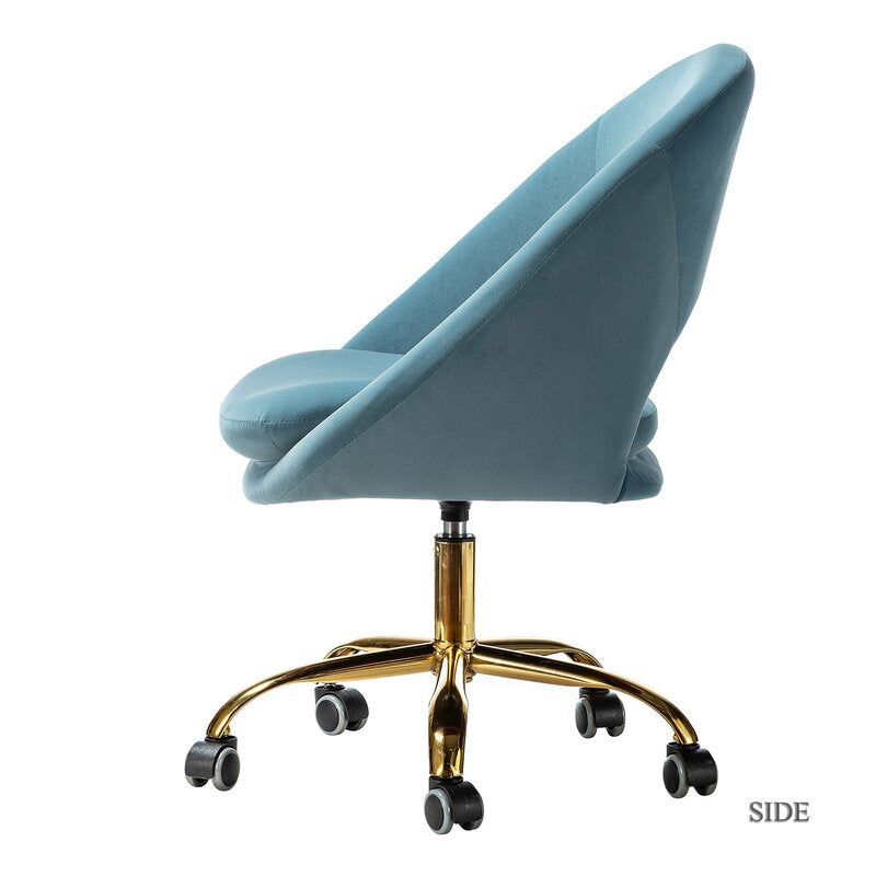 Lourdes Velvet Task Chair