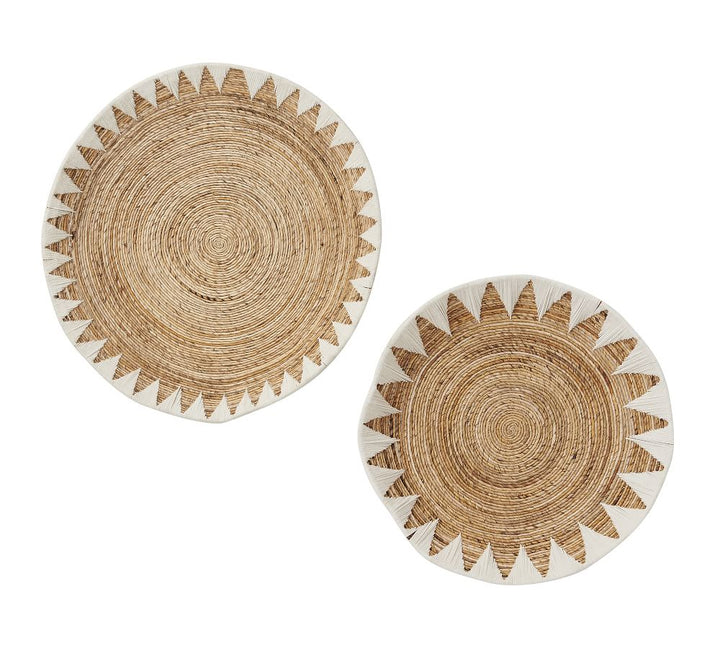 Sunny Handwoven Basket Wall Art