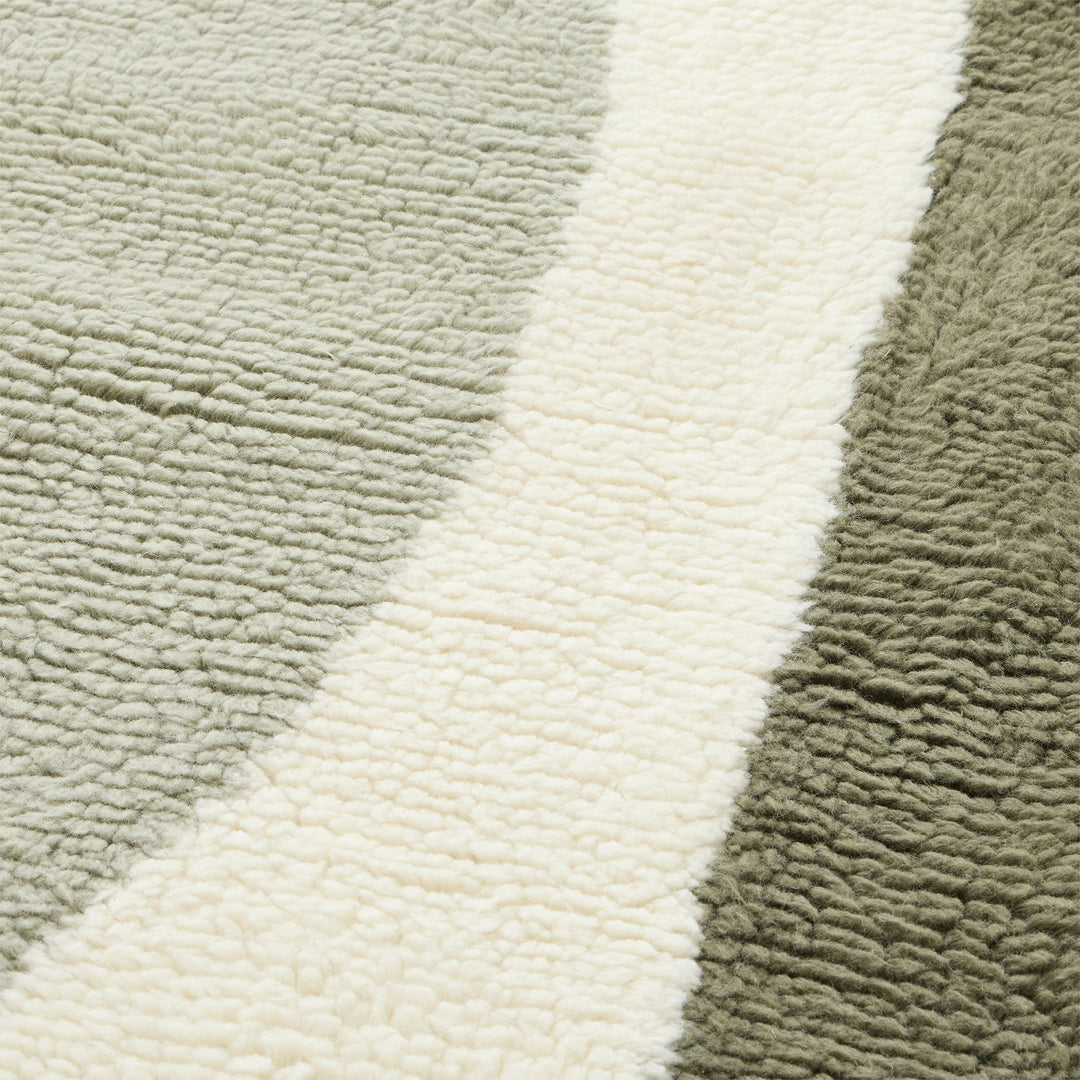 Modern Wave Shag Wool Rug 9'x12'