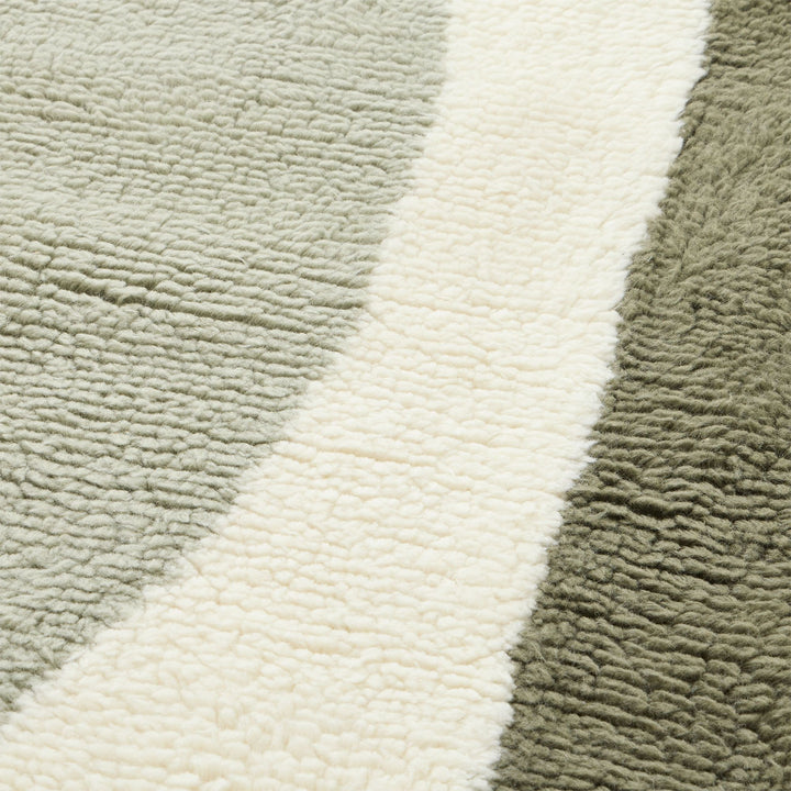 Modern Wave Shag Wool Rug 9'x12'