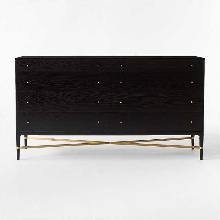 Connoisseur 8 drawer Black Oak Wood