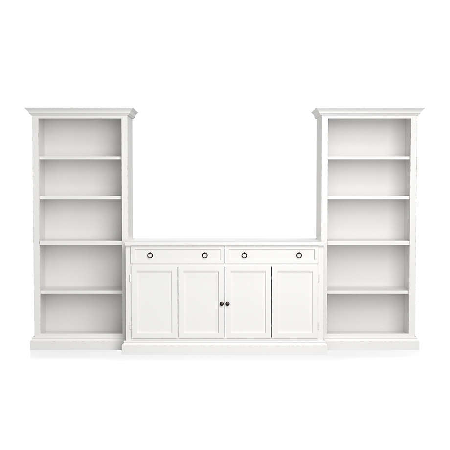 Cameo 3-Piece Modular White Media Entertainment Center