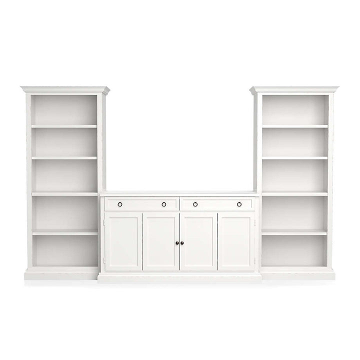 Cameo 3-Piece Modular White Media Entertainment Center