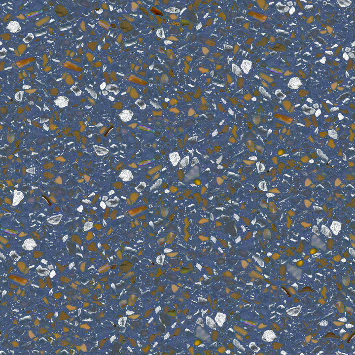 Dark Blue Terrazzo Kids Table Lamp