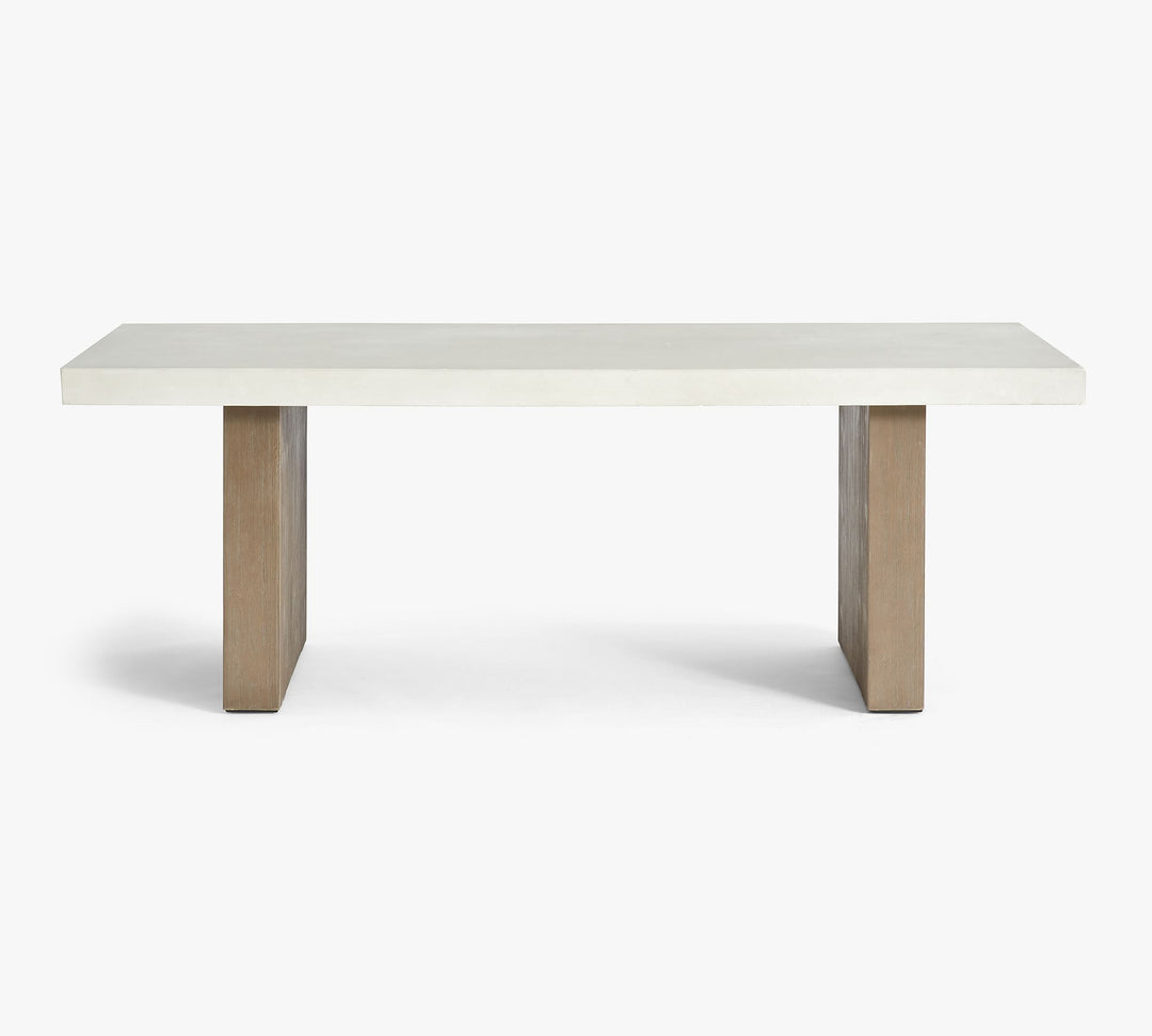 Pomona Concrete & Rectangular Outdoor Dining Table
