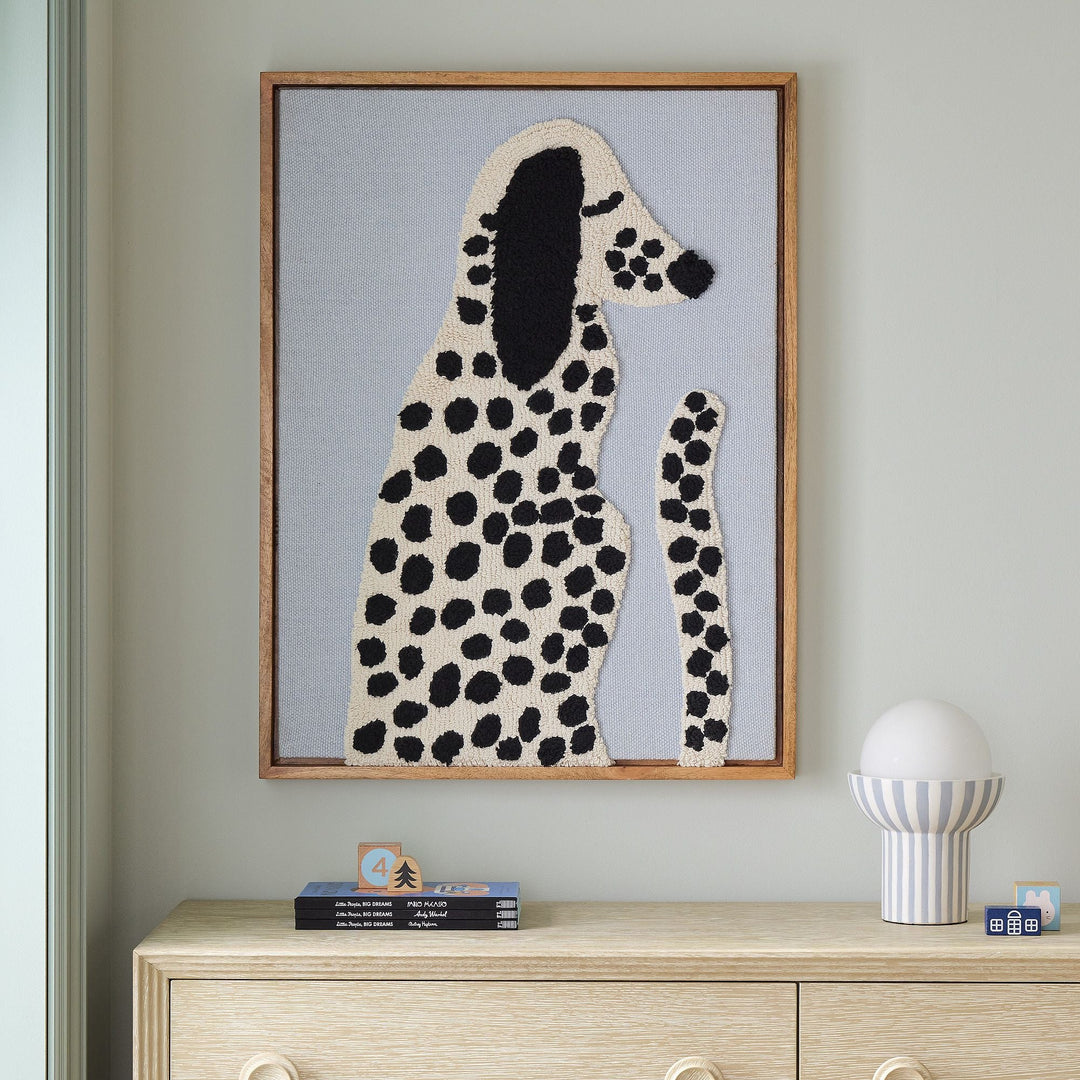 West Elm x PBK Puppy Woven Framed Art Dalmation