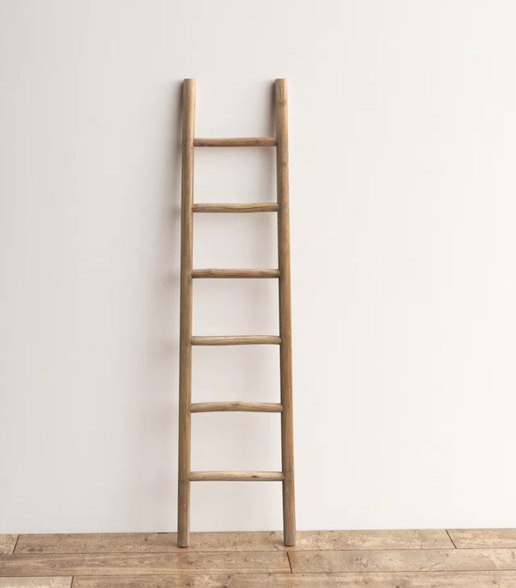 74.4'' Tall Wood Blanket Ladder