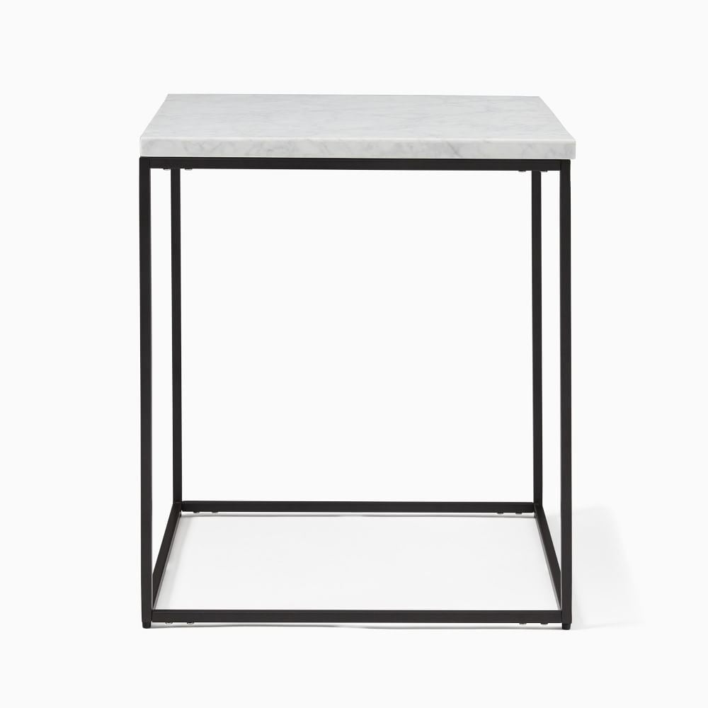 Streamline Square Side Table Marble