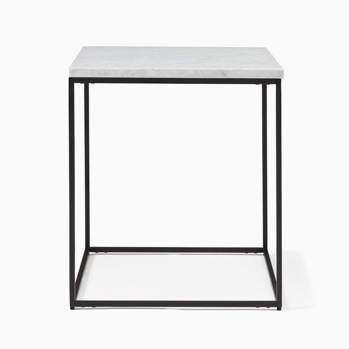 Streamline Square Side Table Marble