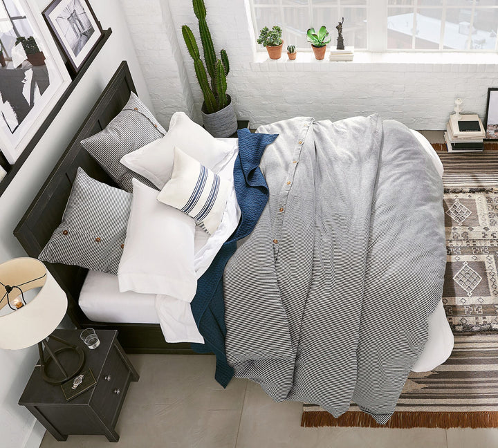 Wheaton Striped Linen Cotton Duvet-King