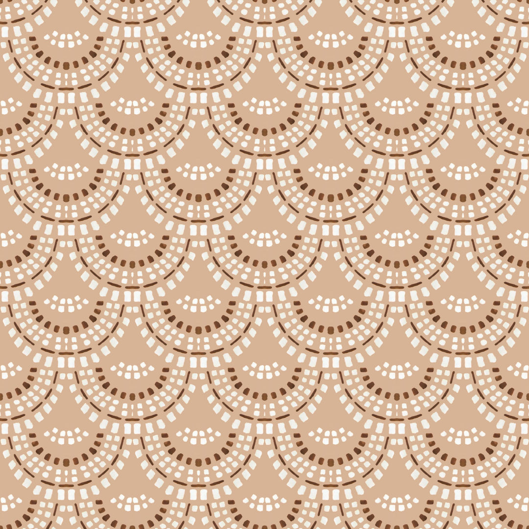 Scalloped Ceramic Side Table