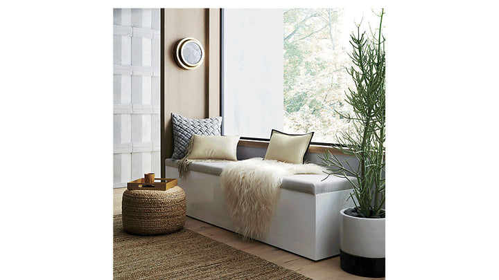 BRAIDED JUTE POUF