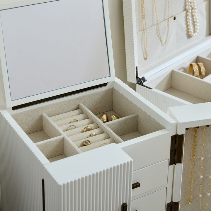 Modern Fluted Jewelry Boxes