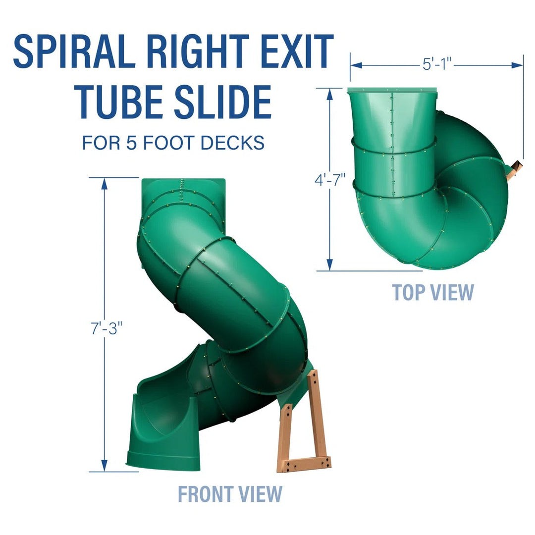 Spiral Slide for 5' Deck