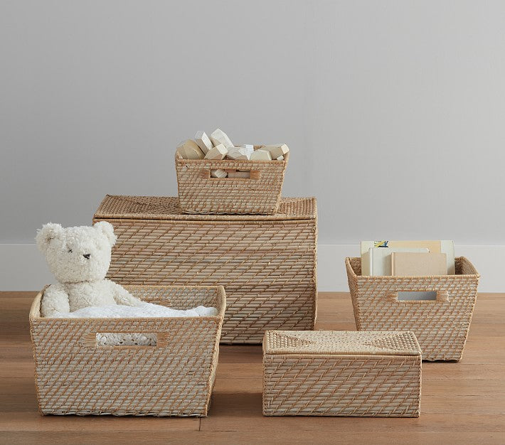 Quinn White Washed Baskets