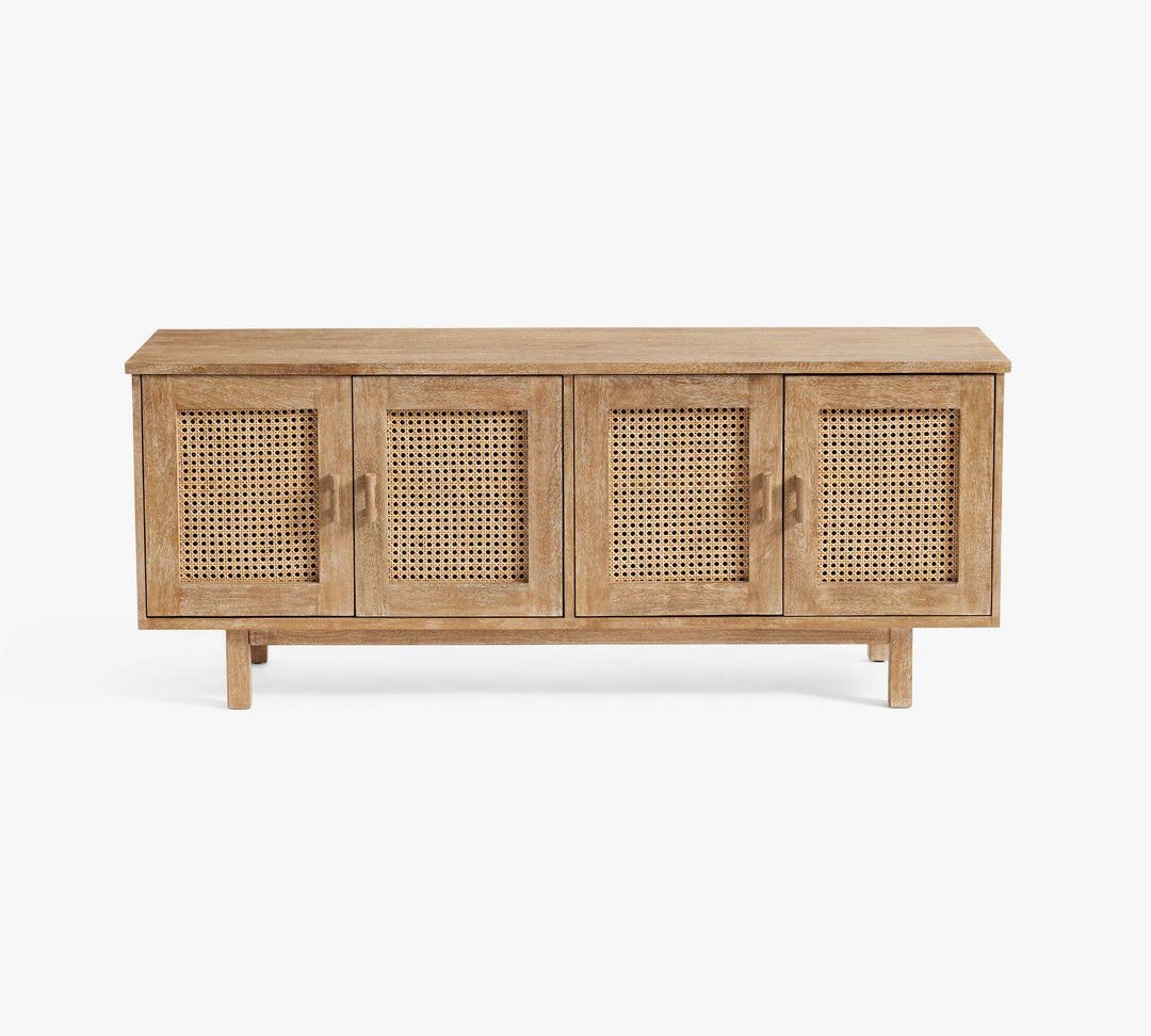 Tiburon Rectangular Cane Media Console