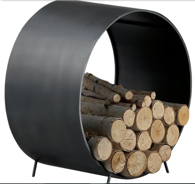 Chuck Handcrafted Iron Log Holder