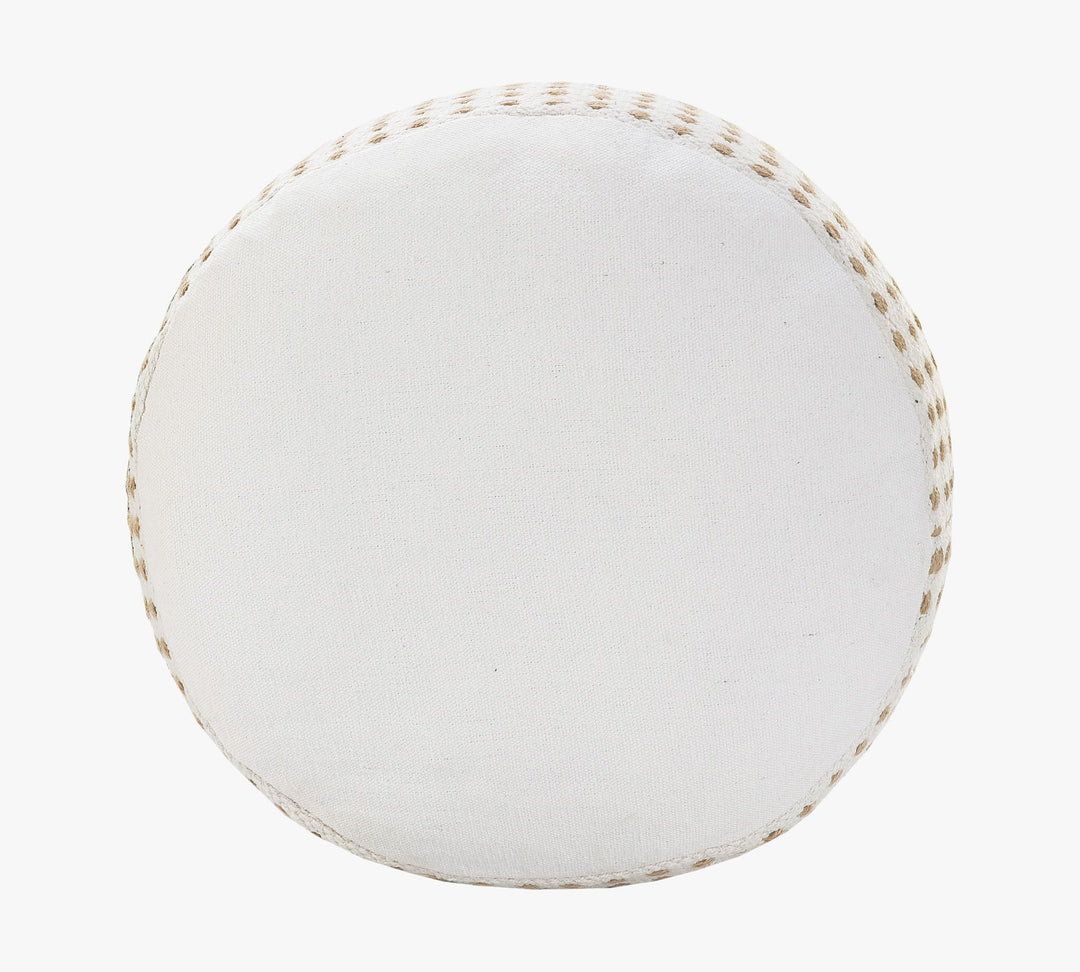 White Dash Pouf