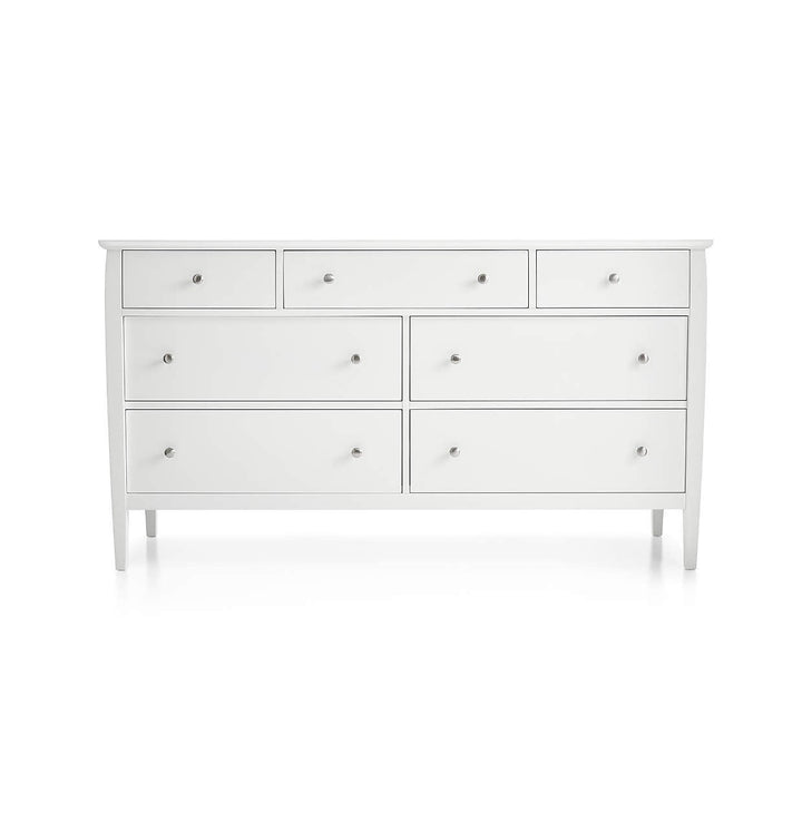 Mason White 7 Drawer Dresser