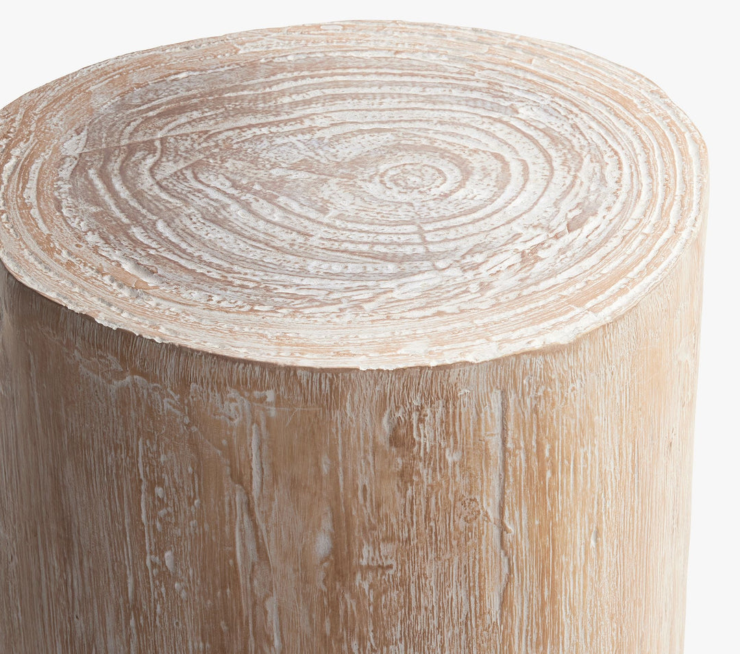 Wood Stump Side Table