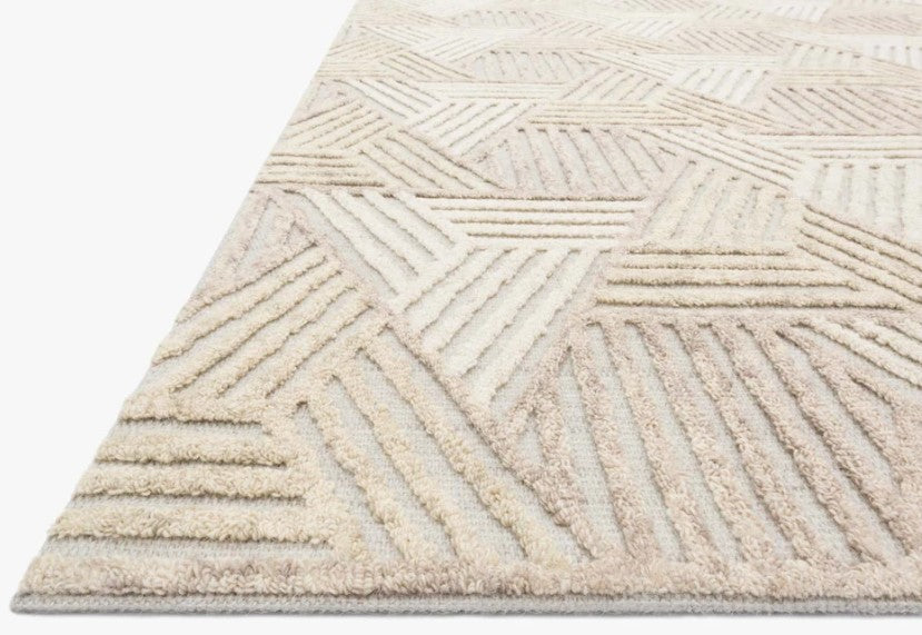 Ehren Rug in Oatmeal and Ivory-7'9"x9'9"