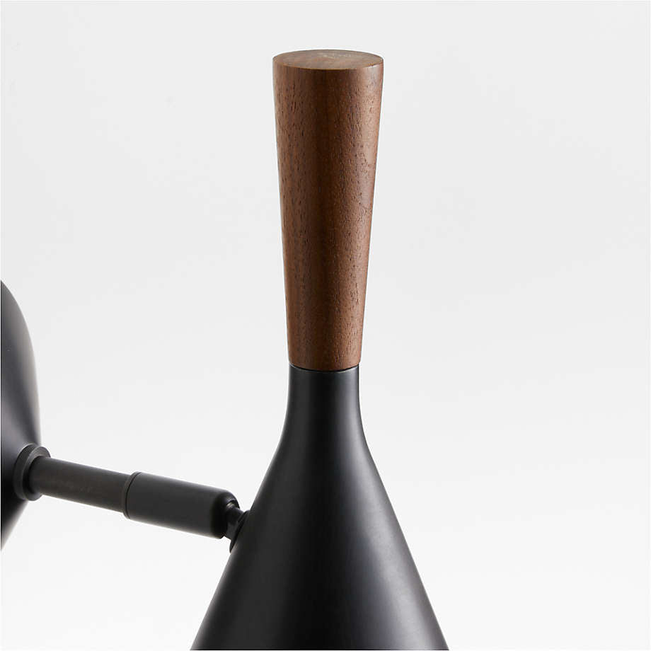 Weston Black Mid Century Modern Wall Sconce Light