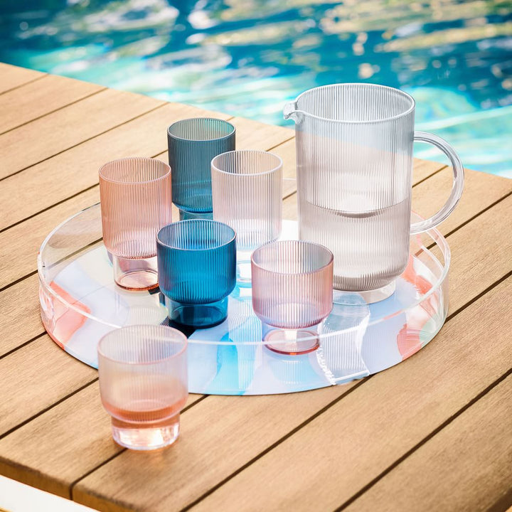 Fluted Acrylic Pitcher
