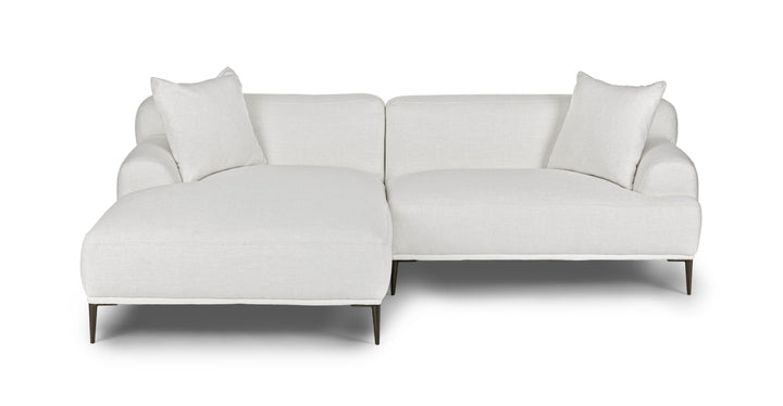 Abisko Quartz White Left Sectional