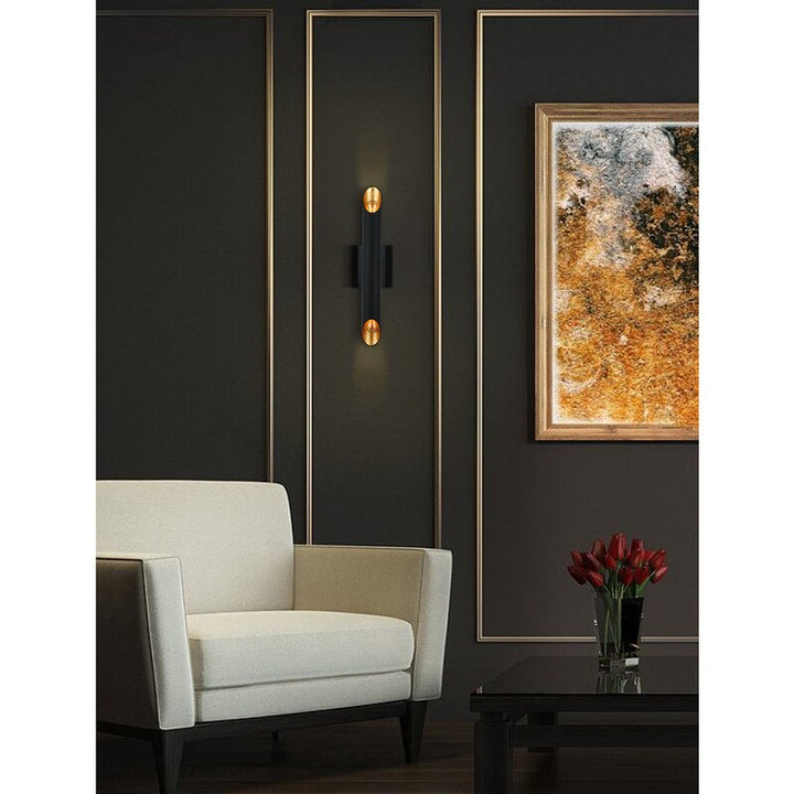 Beauville Light Dimmable Matte Black Wallchiere
