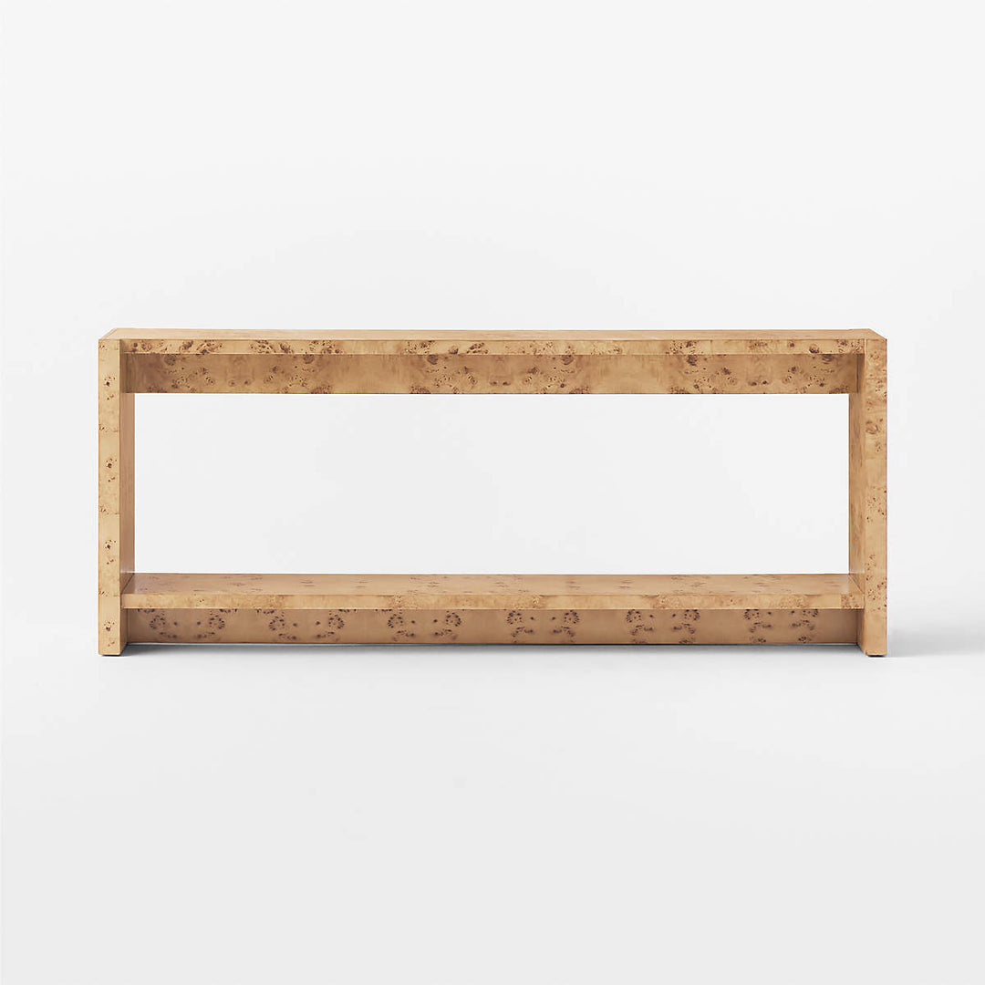 Niche 70 Neutral Burl Wood Console Table
