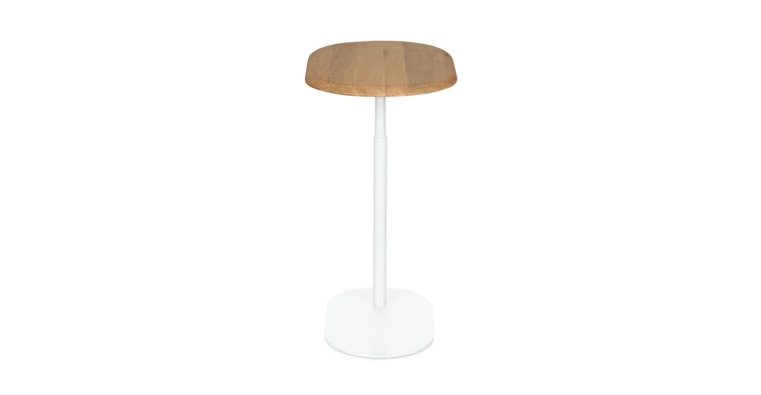 Portima Oak Adjustable Side Table