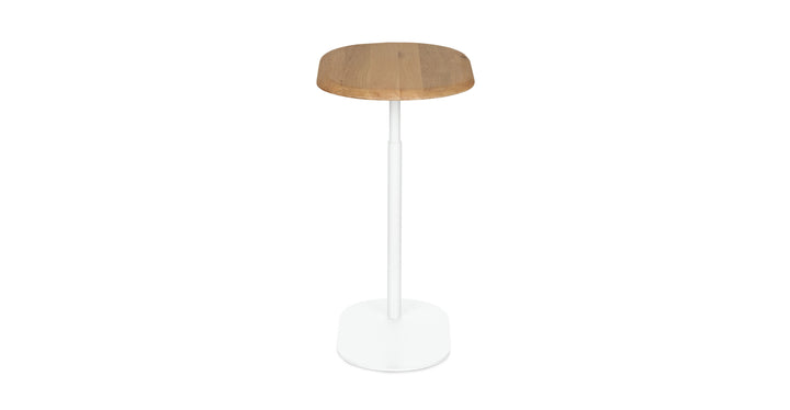 Portima Oak Adjustable Side Table