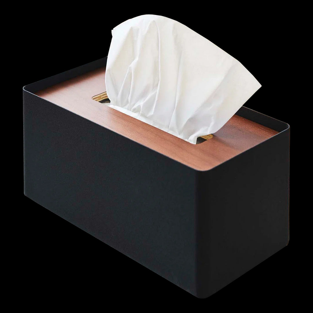 Yamazaki Home Rin Rectangular Reusable Tissue Box Cover