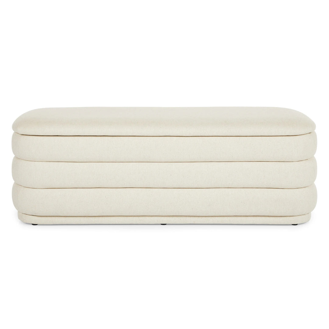 Rolph 55.5 Storage Bench Sand Ivory