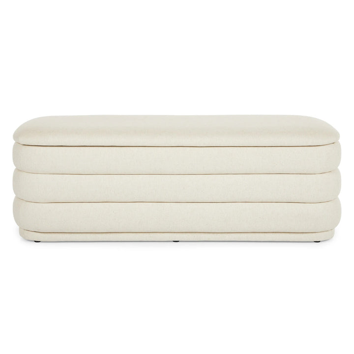 Rolph 55.5 Storage Bench Sand Ivory