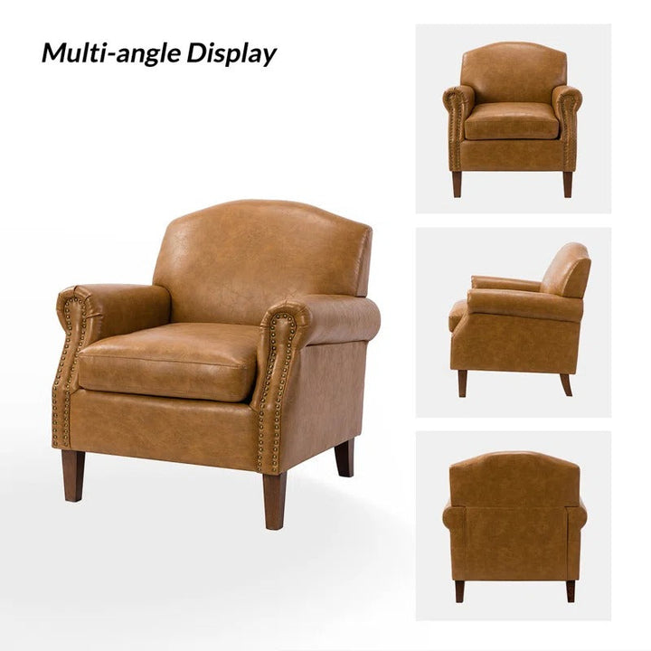Cashel Faux Leather Armchair