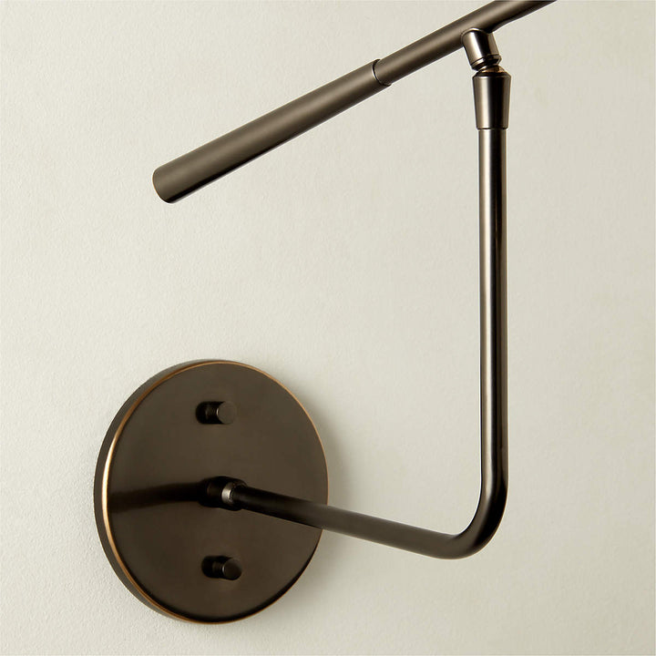 BRIO BLACKENED BRASS ARTICULATING WALL SCONCE