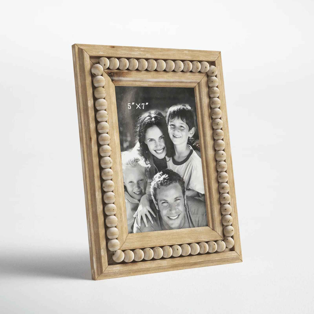 Tate Wood Single Picture Frame in Light Brown With Frame-5"x7"