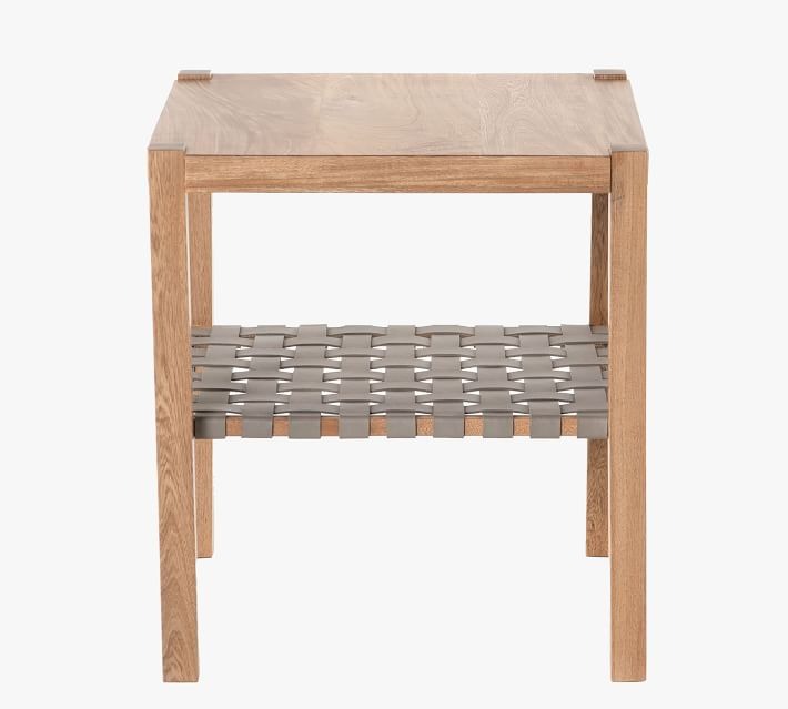 Bardill Woven Leather End Table